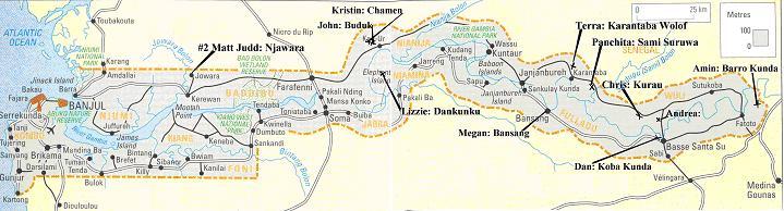 Map of PCV locations in the URD